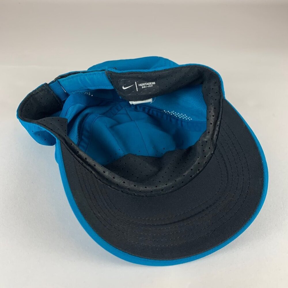 Nike Heritage86 Unisex Aqua Short Bill Relaxed Fit Strapback Adjustable Hat - Picture 4 of 6